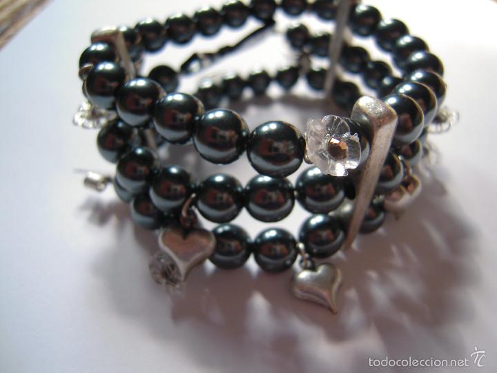 Nuevo: Pulsera triple bolas grises - Foto 5