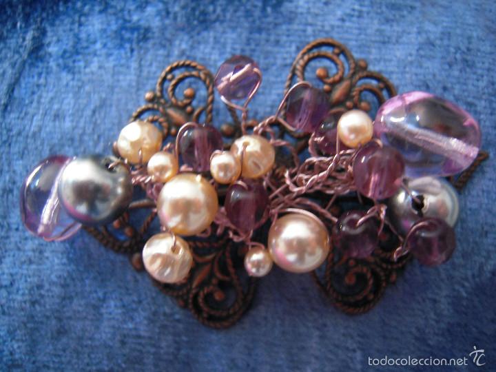 Nuevo: Broche met&aacute;lico y cuentas - Foto 1