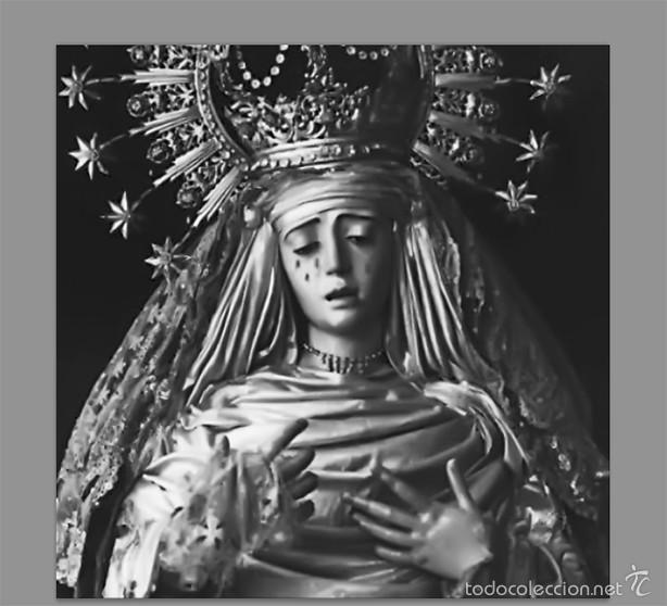 Neu: Azulejo 20x20 reproduci&oacute;n fotograf&iacute;a antigua de la Virgen de la Estrella de Sevilla