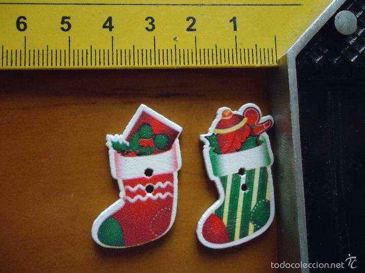 Novo: boton -  pareja de botones infantiles  - navidad , navide&ntilde;os para sus confecciones