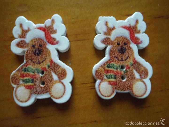Nuevo: boton - pareja de botones infantiles - navide&ntilde;os navidad - Foto 2