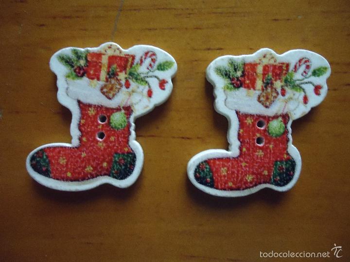 Novo: boton - pareja de botones infantiles - navide&ntilde;os navidad