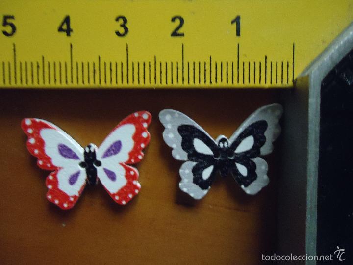 Novo: boton - pareja de botones infantiles - mariposa mariposas