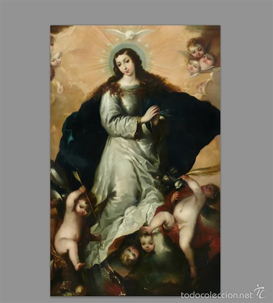 Nuevo: Reproduci&oacute;n en Azulejo 20x30 de Virgen Inmaculada - Foto 1