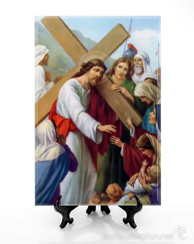 Nuevo: Azulejo 20x30 con escena del Via Crucis de Cristo