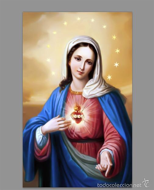 Nuevo: Azulejo 40x25 del Sagrado Coraz&oacute;n de Mar&iacute;a - Foto 1
