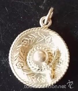 Nuevo: colgante sombrero mexicano plata de ley - 2cms - Foto 1