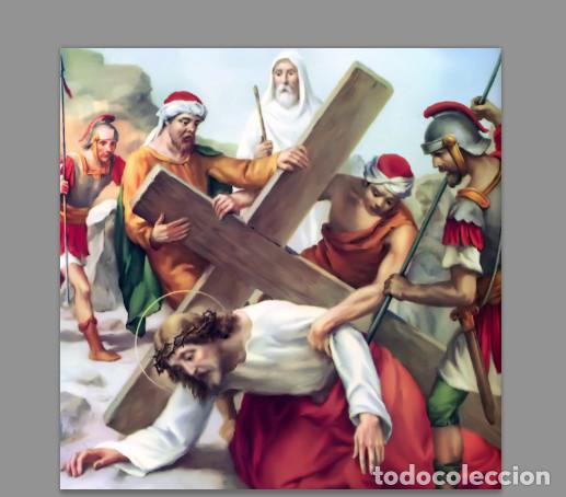 New: Azulejo 20x20 momento de la pasi&oacute;n de Cristo.