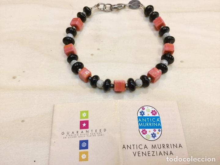 Nuevo: Pulsera Murano Cubos Discos. Coral Black - Foto 1