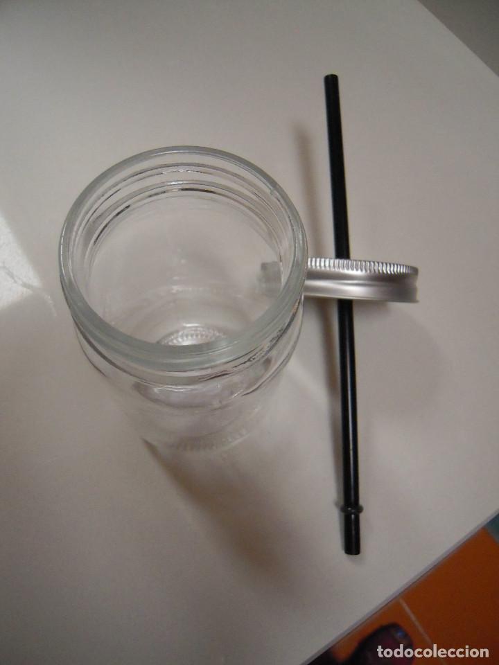 Nuevo: Bote de cristal con tape y pajita - Foto 5