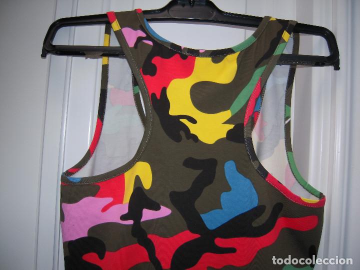 Nuevo: Vestido largo camuflaje multicolor talla S - Foto 3