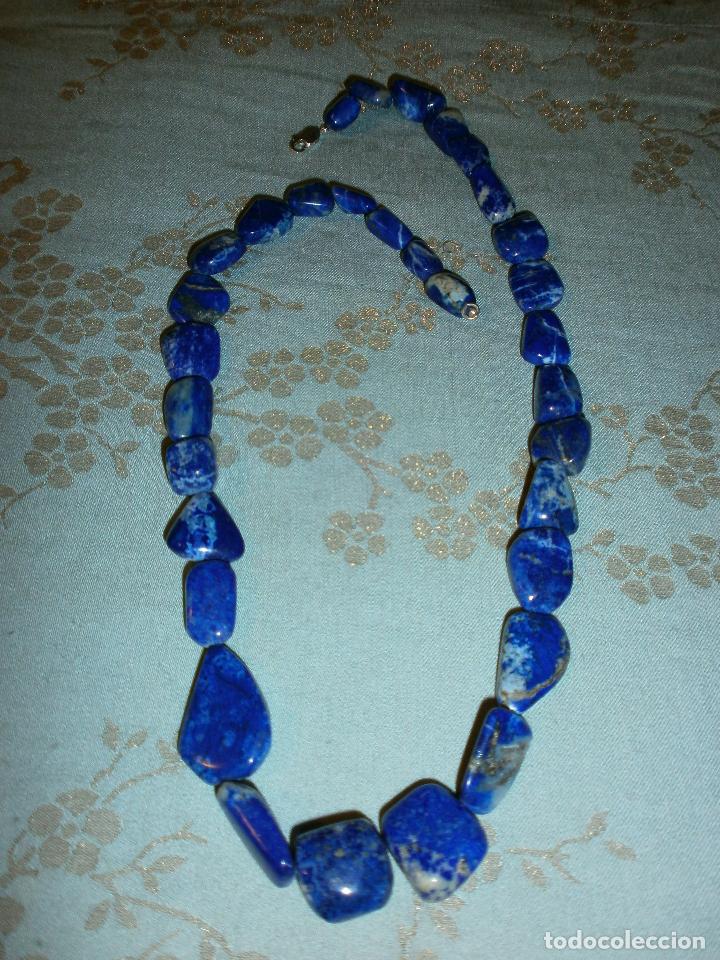 Nuevo: Collar sencillo de lapisl&aacute;zuli y plata - Foto 1