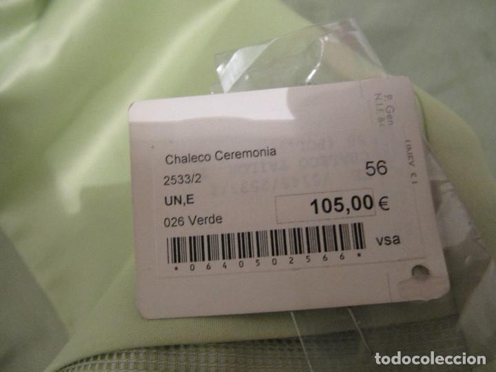Nuevo: LINEY CHALECO CEREMONIA VERDE CON ETIQUETA - Foto 8