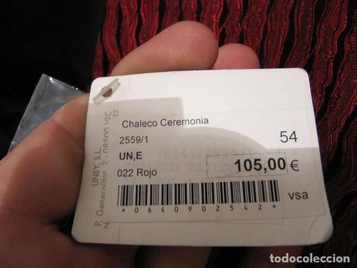 Nuevo: CHALECO DE CEREMONIA ROJO CON ETIQUETA LINEY - Foto 9