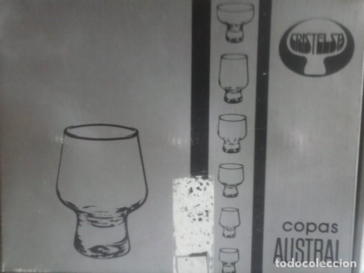 Nuevo: 6 COPAS DE CO&Ntilde;AC - AUSTRAL . - Foto 2
