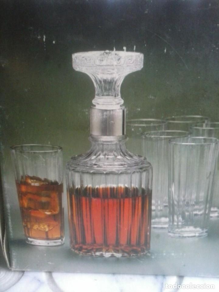 Nuevo: JUEGO WHISKY - CRISTAL Y SILVER PLATE . - Foto 2