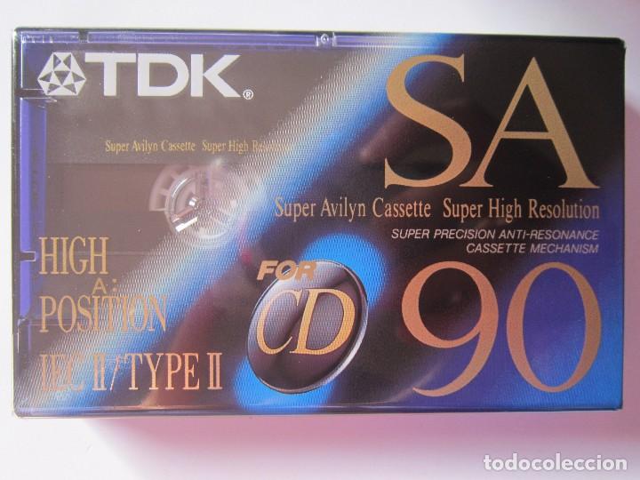 Nuovo: 1 x TDK SA 90 [1992-1995] (type II) CINTA DE CASSETTE VIRGEN PRECINTADA
