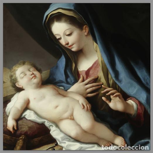 Nuevo: Azulejo 15x15 de Virgen Mar&iacute;a con ni&ntilde;o Jes&uacute;s
