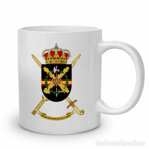 Nuevo: Taza de cer&aacute;mica con emblema de la Brigada &laquo;Rey Alfonso XIII&raquo; II de La Legi&oacute;n