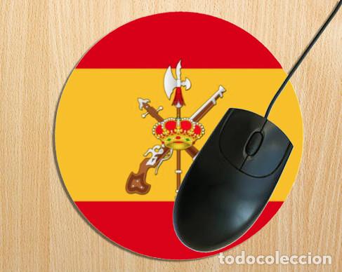 Nuevo: Alfombra de rat&oacute;n redonda con el emblema de la Legi&oacute;n y Bandera de Espa&ntilde;a