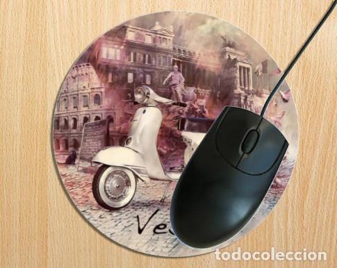 Nuevo: Alfombra de rat&oacute;n redonda con Vespa Vintage