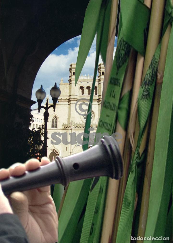 Nuovo: MAGNIFICO MONTAJE FOTOGRAFICO EN LIENZO CON BASTIDOR 30X40 ALEGORICO FIESTAS MAGDALENA CASTELLON