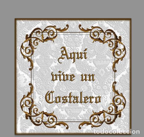 New: Azulejo 20x20 Aqui vive un costalero