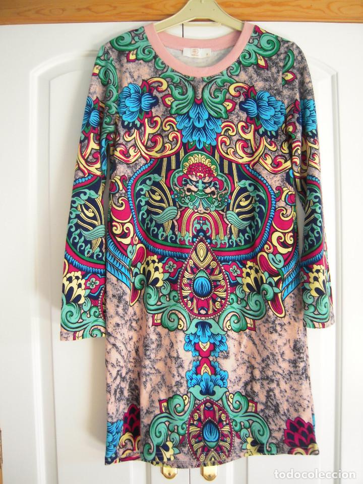 Nuevo: Vestido punto multicolor talla S - Foto 1