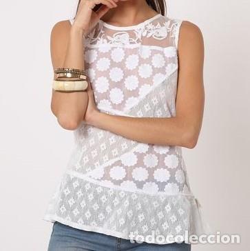 Nuevo: Top troquelado blanco talla M - Foto 1