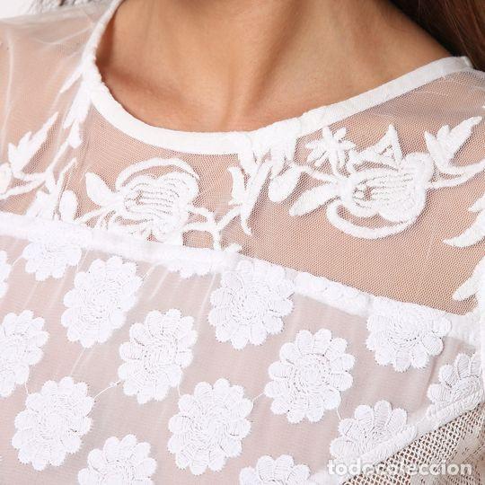 Nuevo: Top troquelado blanco talla M - Foto 3
