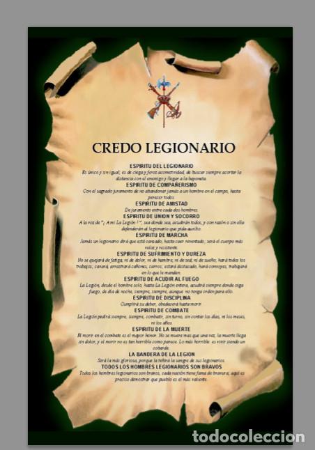 Nuevo: Azulejo 40x25 del credo Legionario - Foto 1
