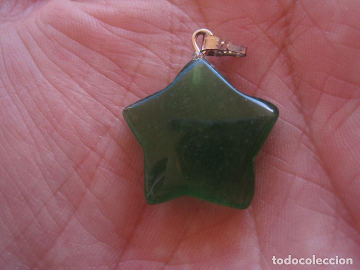 Nuevo: Colgante de jade imperial verde en forma de estrella - Foto 1
