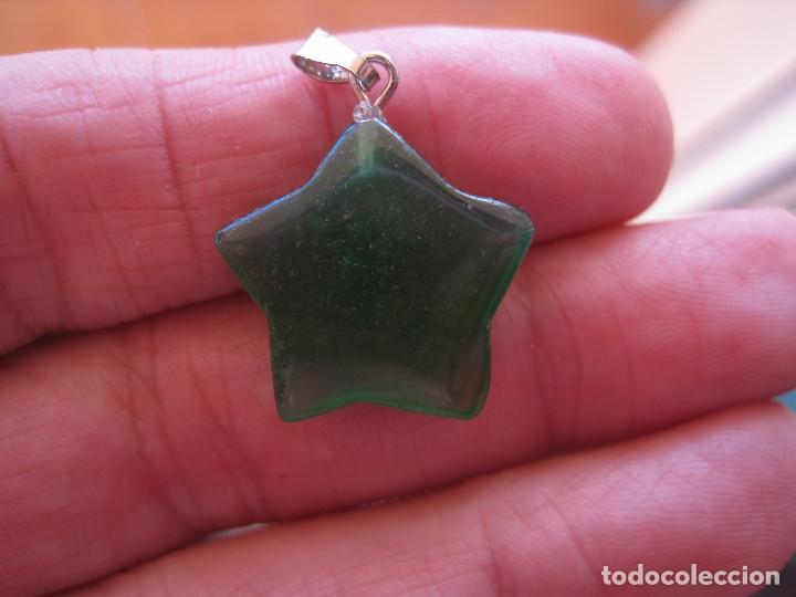 Nuevo: Colgante de jade imperial verde en forma de estrella - Foto 2