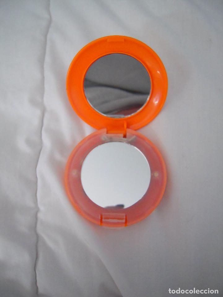 Nuevo: Espejito de bolso de pl&aacute;stico naranja - Foto 2