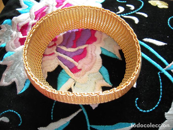 Nuevo: Brazalete dorado tipo rejilla - Foto 2