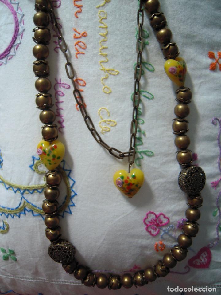 Nuevo: Collar corazones amarillos - Foto 2