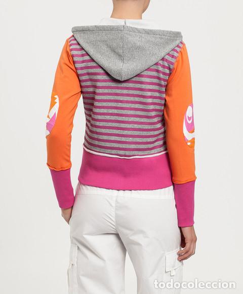 Nuevo: Sudadera capucha naranja y multicolor talla S - Foto 2