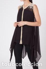 Nuevo: Blusa asim&eacute;trica negra talla 38 - Foto 1