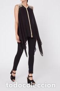 Nuevo: Blusa asim&eacute;trica negra talla 38 - Foto 3
