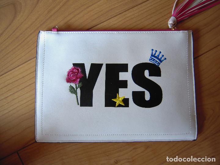 Nuevo: Bolso de mano Yes/No blanco/rosa - Foto 1