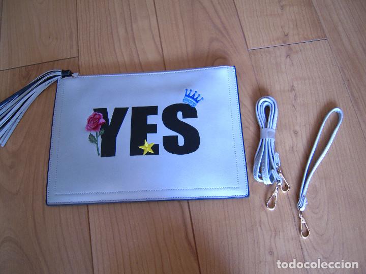 Nuevo: Bolso de mano Yes/No gris/negro - Foto 3