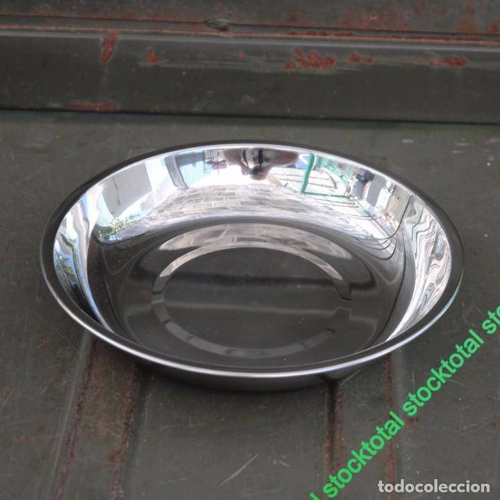 Nuevo: Cuenco PLATO HONDO TAZON de acero inoxidable 21X2,4 CMS 33394