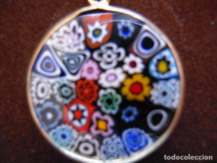 Nuevo: Conjunto colgante y pendientes plata tipo murano - Foto 3