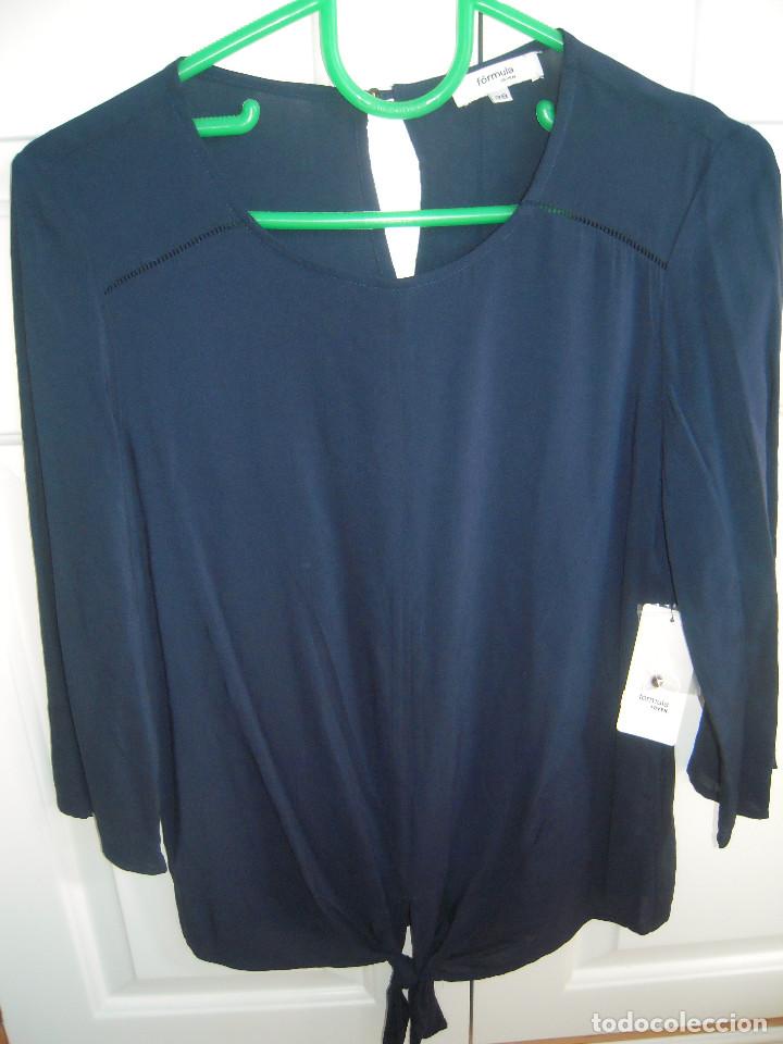 Nuevo: Blusa azul marino talla 38 - Foto 1