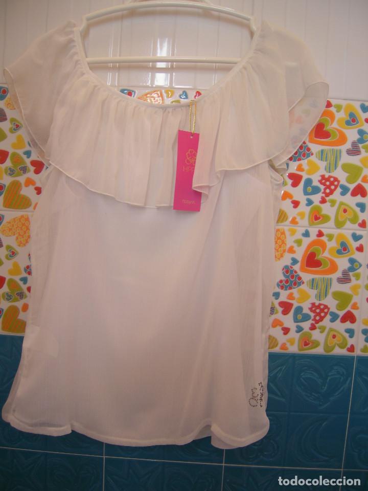 Nuevo: Blusa tul perros escote bardot - Foto 4