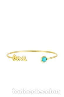 Nuevo: Pulsera love dorada y celeste - Foto 1