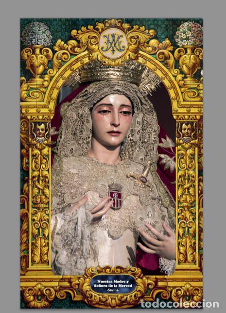 Nuevo: Azulejo 40x25 de la virgen de la Merced de Sevilla - Foto 1