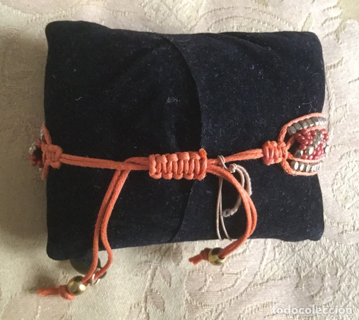Nuevo: PULSERA INDIA DE ABALORIOS COLOR CORAL - Foto 4