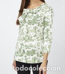 Nuevo: Blusa con estampaci&oacute;n verde talla 42 - Foto 1
