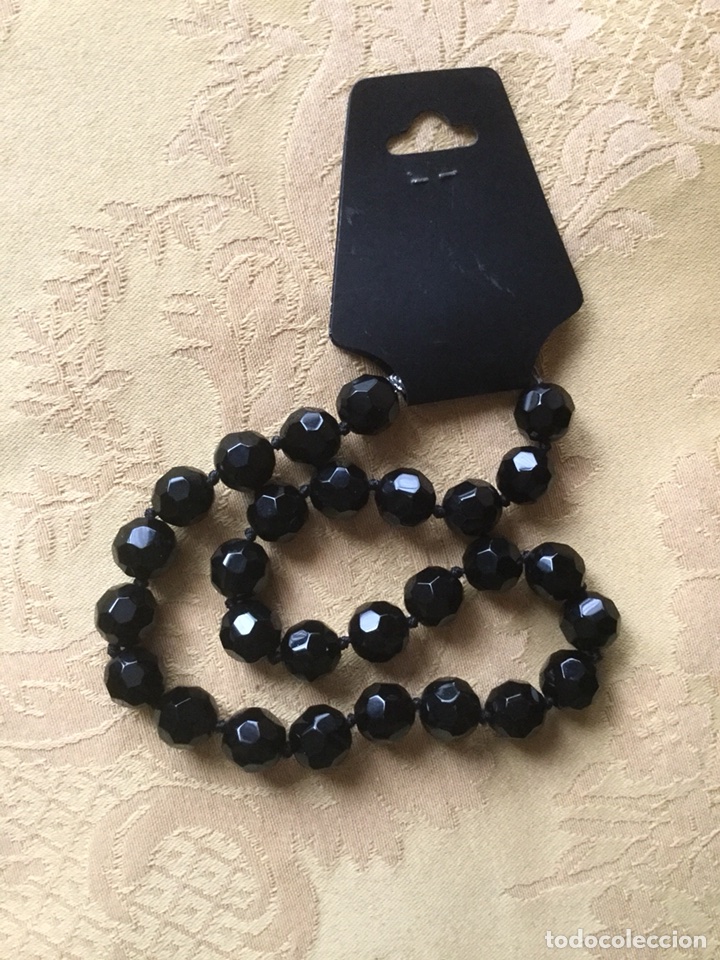 Neuf: COLLAR CRISTAL FACETADO NEGRO
